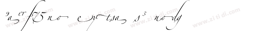 Zapfino Extra LT Fou字体转换